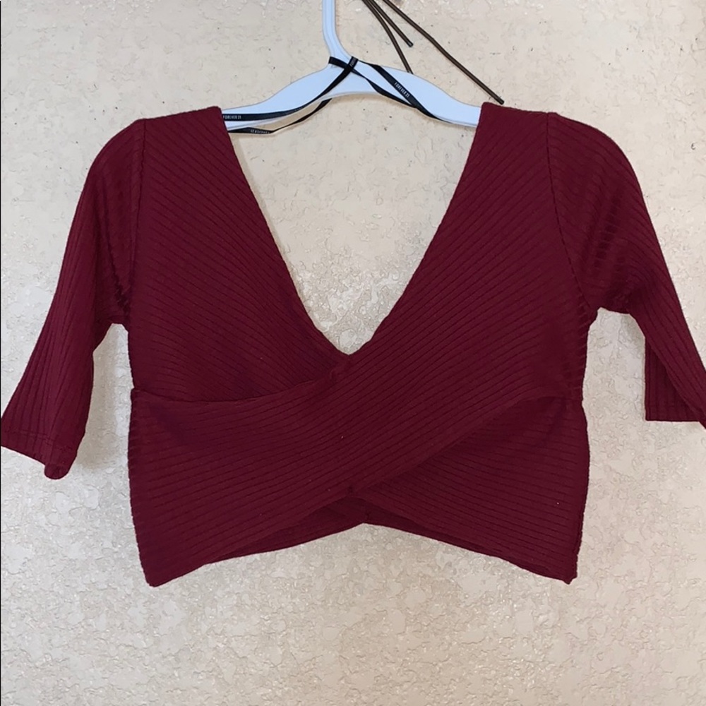 wrap around crop top